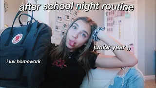 my after school night routine as a junior :)