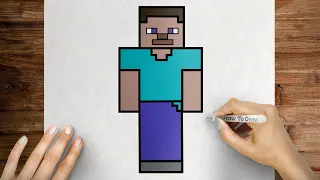 How to draw Steve from Minecraft