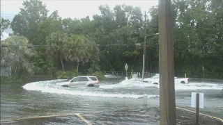 Hurricane Idalia: Streets of Crystal River, Florida, submerged by floodwaters