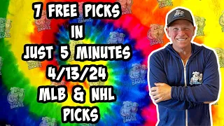 MLB, NHL Best Bets for Today Picks & Predictions Saturday 4/13/24 | 7 Picks in 5 Minutes