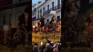 Misterio Tres Caídas de Triana llegada a Tambor en Tomás de Ibarra (Postigo) 2023 Madrugá Sevilla