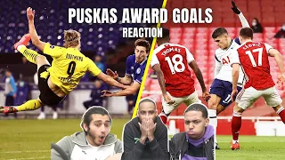 FIRST TIME REACTION TO PUSKAS AWARD GOALS 2021! | Half A Yard