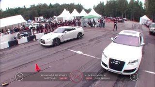 Audi RS6 Evotech vs Nissan GT-R Stage 2