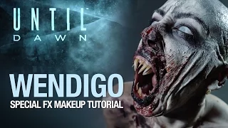 Until Dawn wendigo halloween makeup tutorial