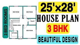 25 x 28 GHAR KA NAKSHA || 700 SQFT HOUSE PLAN || 20 x 28 HOUSE DESIGN || Build My Home