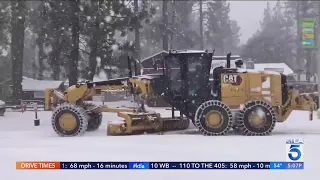 Storm brings snow to the mountains