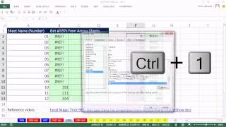 Excel Magic Trick 1088: Show All B7 values From Across Sheets with Names 01, 02, 03, ...10, 11...