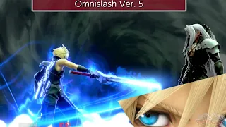 Super Smash Bros. Ultimate - Cloud New Alternative Final Smash Omnislash Ver. 5 (Before & After)