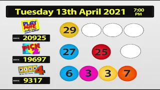 NLCB Online Draws   Tuesday 13th April, 2021