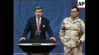 Iraqi FM, Bremer and US chief commander hold pressers