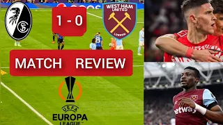 FREIBURG  VS  WEST HAM UNITED (UEFA EUROPA LEAGUE), LIVE MATCH COMMENTARY,TRACKER AND WATCHALONG.