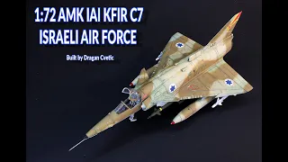 IAI Kfir C7 Israeli Air Force 1/72 AMK Plastic Model Kit Full Video Build