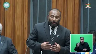 Fijian Minister for Health updates Parliament on the COVID-19 vaccination efforts