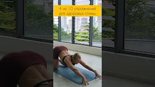 4 из 10 простых упражнений для здоровья спины #yoga #йогакаждыйдень #шортс #бали #йогадляспины