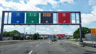 Driving into New York JFK Airport via Belt Parkway and JFK Expressway