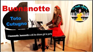 Toto Cutugno - Buonanotte - Piano Cover by Marina Kirova with Lyrics (Karaoke)