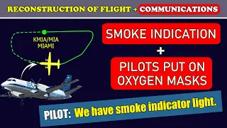 SMOKE INDICATION on board | IBC Airways Saab 340 | Miami international airport ATC