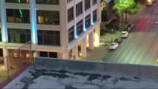 Dramatic Footage Shows Dallas Officer Shot