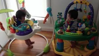 Twin Babies Laughing and Talking to Each Other