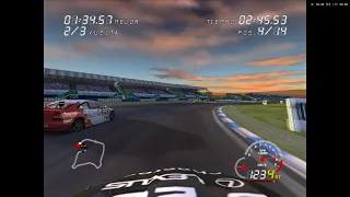 TOCA Race Driver (Español) de Playstation 2 (PS2) con emulador PCSX2. Gameplay Modo Trayectoria