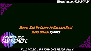 Zara Tasveer Se Tu  { Unplugged Karaoke }