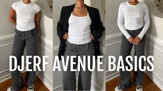 DJERF AVENUE BASICS TRY ON HAUL & REVIEW