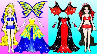 Costumes Butterfly Bride VS Vampire Bride - Barbie Wedding Handmade - Lovely Barbie