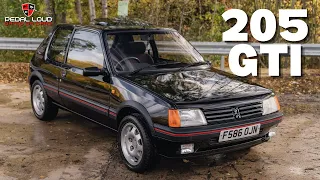 1989 PEUGEOT 205 GTI 1.6 UP CLOSE IN ONE TAKE