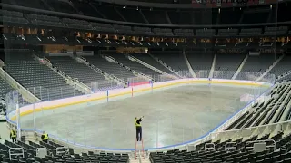 Time lapse of Rogers place ice!!