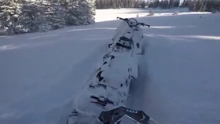 Polaris Axys Pro RMK in DEEP snow