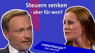 Janine Wissler und Christian Lindner über Steuerpläne und Wohnraummangel | maischberger. die woche