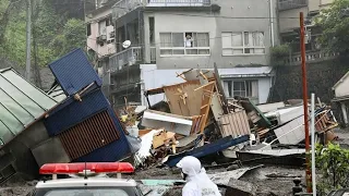 20 missing as mudslide sweeps away homes in Japan, killing at least two