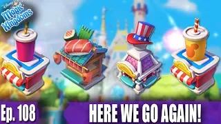 CONCESSION STANDS, HERE WE GO AGAIN! - Disney Magic Kingdoms Gameplay - Ep. 108