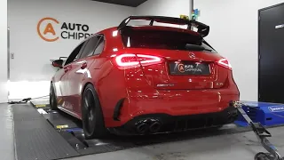 Mercedes Benz A35 AMG Full Akrapovic exhaust system with opf, ppf, gpf delete / removal.