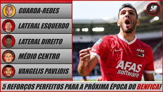 🦅 Baliza, laterais e goleador: os 5 reforços perfeitos para a próxima época do Benfica!  🦅