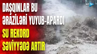 Körpü suya belə qərq oldu: sakinlər təxliyə edilir, fövqəladə vəziyyət