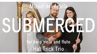 harp violin flute trio - SUBMERGED music Miguel del Aguila - harp trio classical Latin contemporary