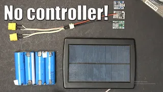 How to balance charge a Li-ion battery using solar panels without a charge controller