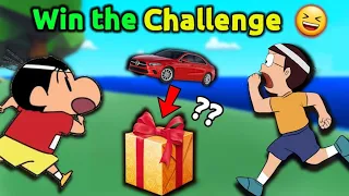 Shinchan VS Nobita 😱 || Win The Challenge 😂 || Roblox Elimination Tower