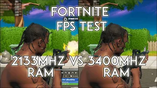 FORTNITE CHAPTER 2 SEASON 5 ram test (2133MHz vs 3400MHz)