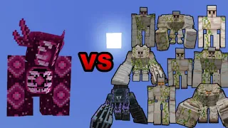 Pink Zorden vs ALL Iron Golems in Minecraft - Minecraft mob battle