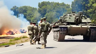 SHOCK ! UKRAINIAN TANK DESTROYS RUSSIAN CONVOY! Most Epic Bridge Battle - ARMA 3