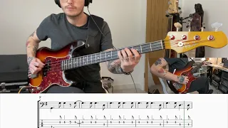 Take It Easy - The Eagles (Bass Cover - TAB on screen)