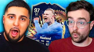 Craziest SBSD Ever! TOTS Haaland Squad Builder Showdown vs @AJ3