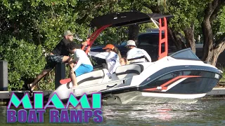 Hang On Bro You Are Going For a Ride!! | Miami Boat Ramps | 79th St | Broncos Guru | Wavy Boats