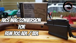 Remington 700 ADL / BDL AICS Mag conversion | Magpul mag-dapter bottom metal