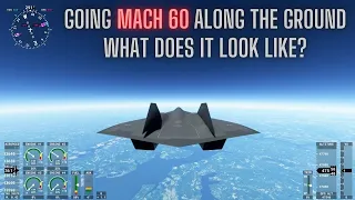 MSFS - What Does Flying Mach 60 Look Like on the Ground in the Top Gun Maverick Darkstar