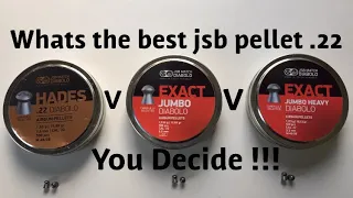 Comparing the jsb exact .22 16g v 18g v hades for hunting using fx impact