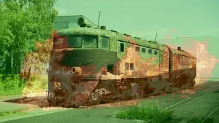 Сталк с флэшбэками на тепловоз ТЭ2 // Browse retro locomotive TE2.