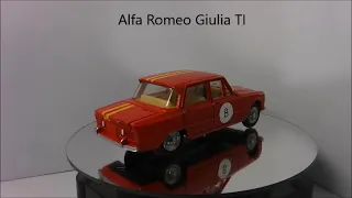 French Dinky Alfa Romeo Giulia TI  no.514-F  issued 1966 - diecast restoration